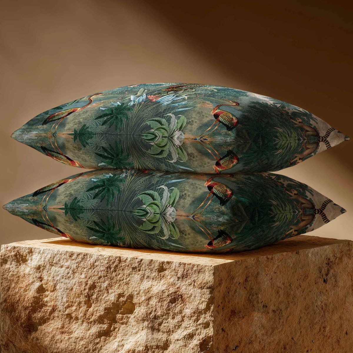 Kilimanjaro | Sustainable Velvet Rectangle Cushion - 50 x 30 cm Standard by Izabela Peters