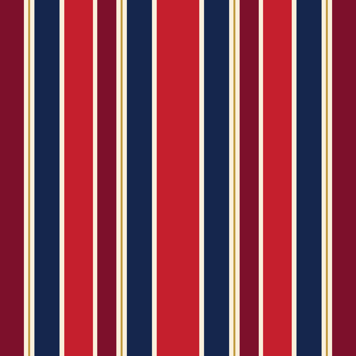 Signature Stripe Christmas print in navy, red and burgundy
