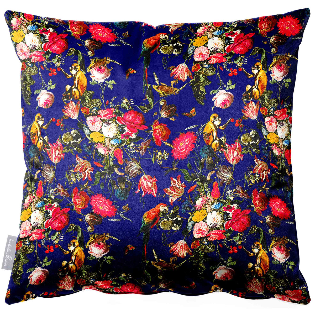 Monkey Puzzle Sustainable Velvet Cushion Izabela Peters