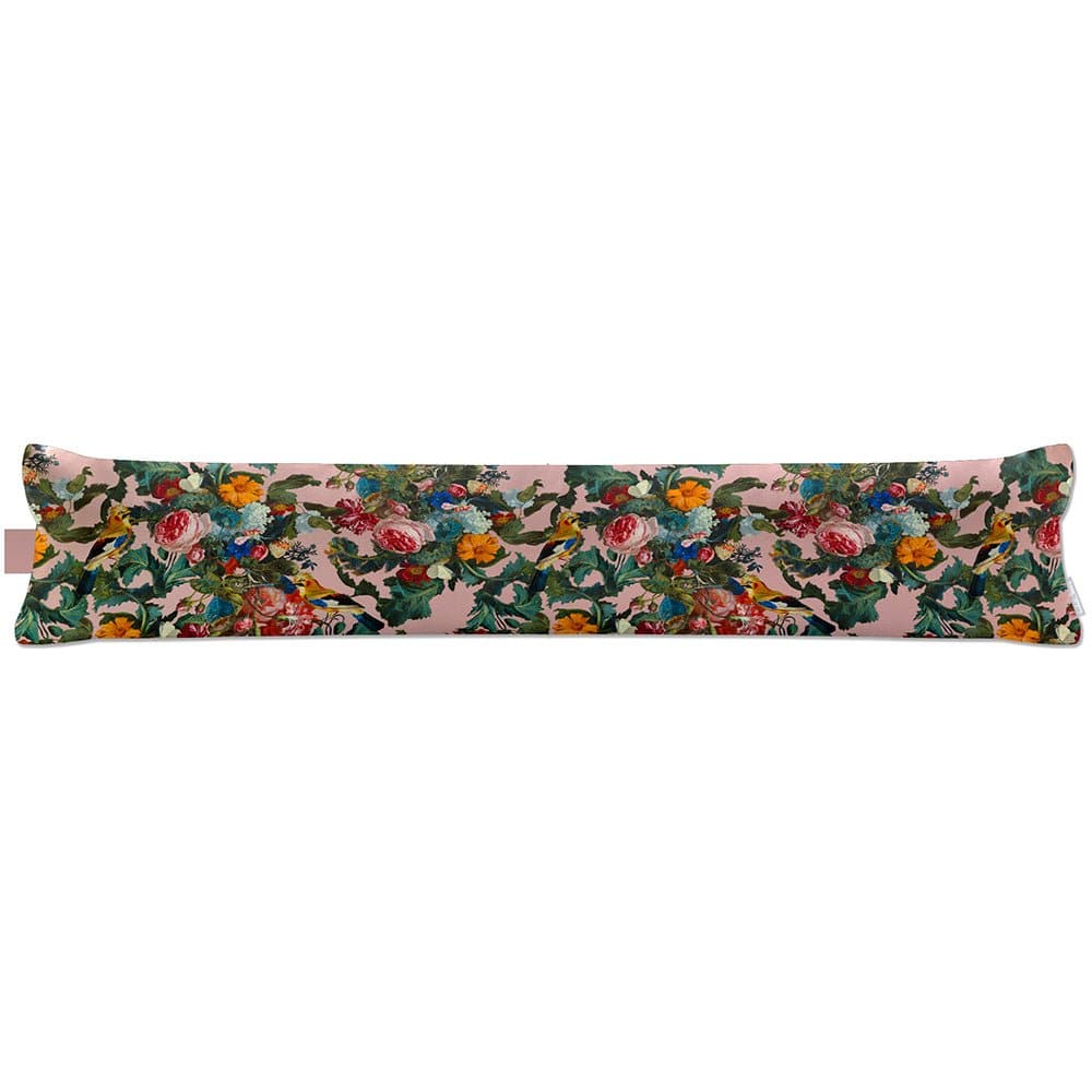 Luxury Eco - Friendly Draught Excluder - Birds In Paradise - Rosewater Standard by Izabela Peters