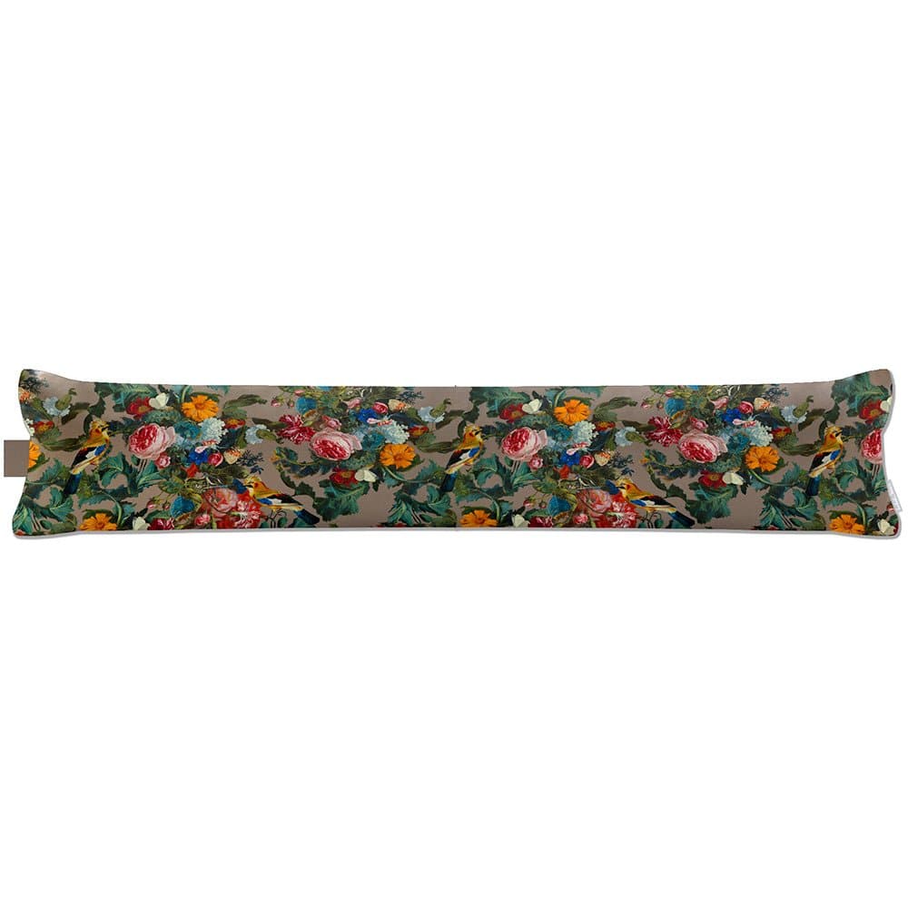 Luxury Eco - Friendly Draught Excluder - Birds In Paradise - Dovedale Stone Standard by Izabela Peters