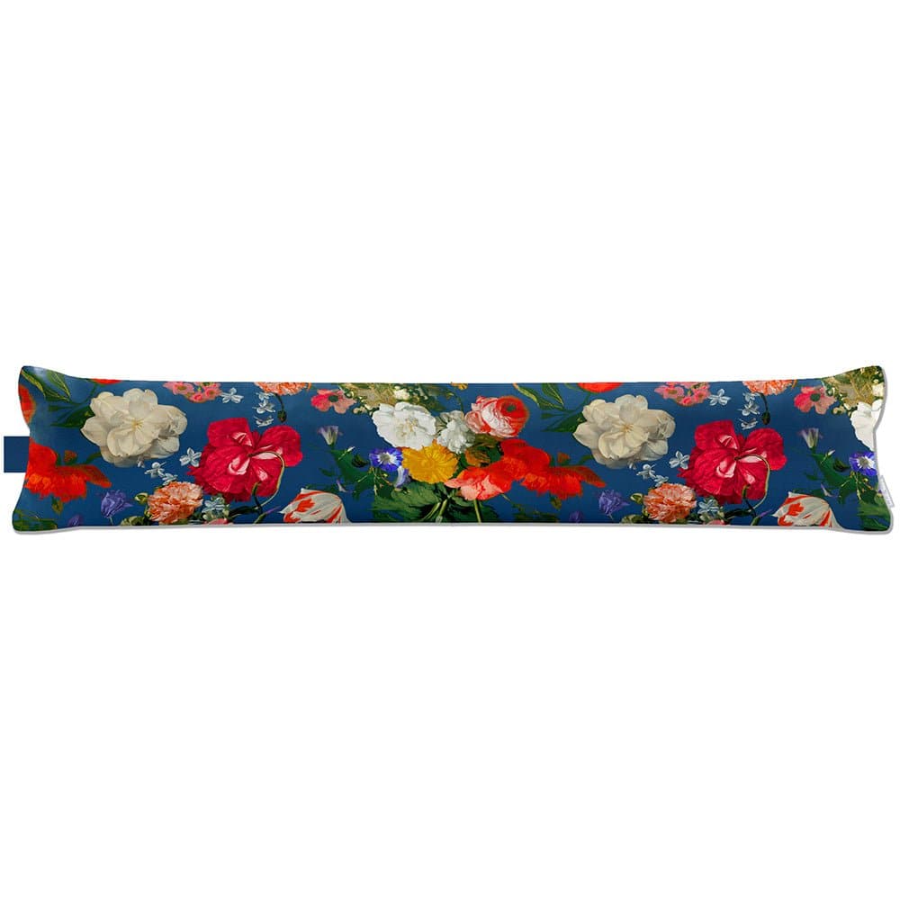 Luxury Eco - Friendly Draught Excluder - Garden Bouquet - Estate Blue Standard by Izabela Peters