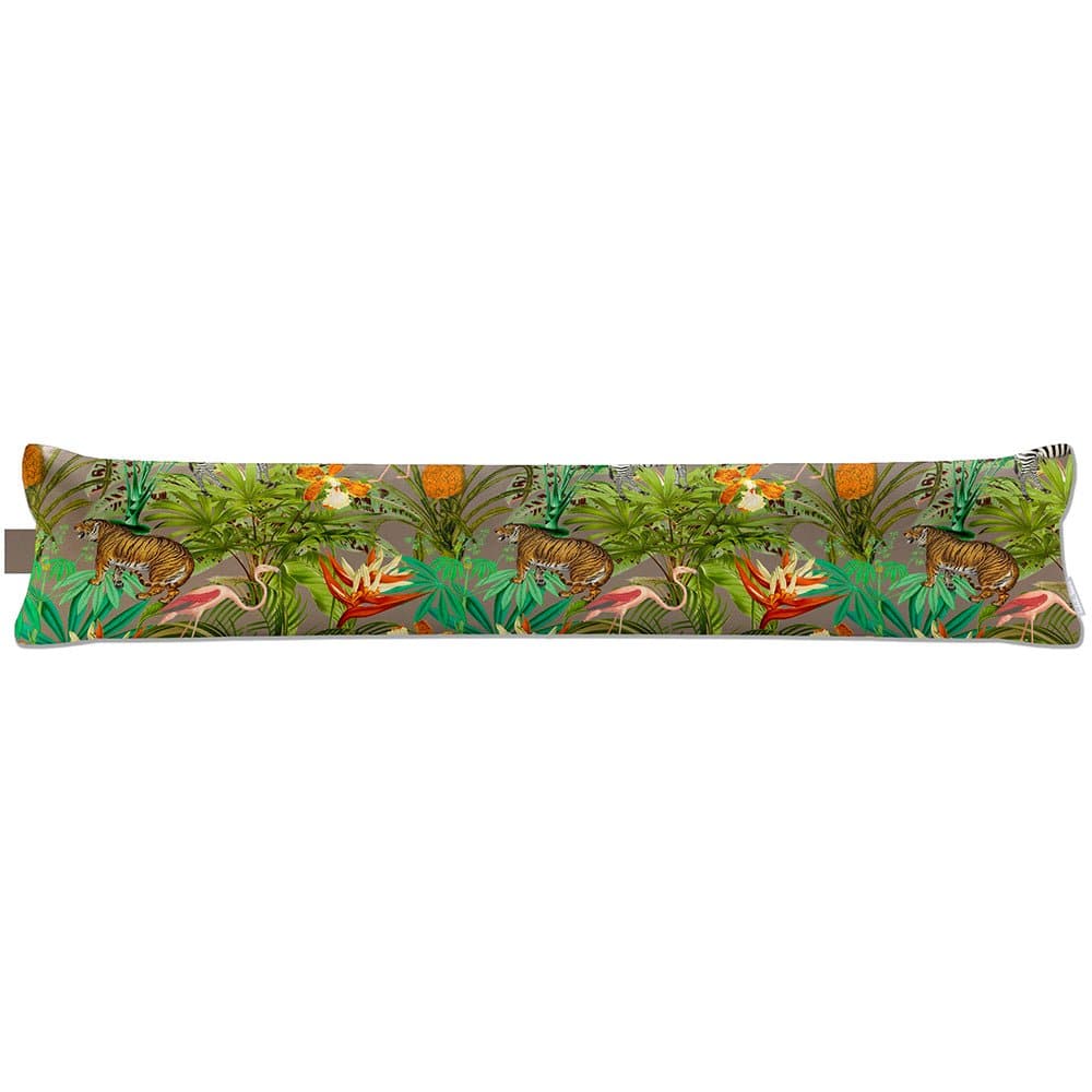 Luxury Eco - Friendly Draught Excluder - Jungle Fusion - Dovedale Stone Standard by Izabela Peters