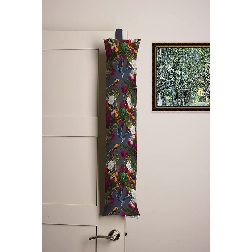 Luxury Eco - Friendly Draught Excluder - Manor House Garden - Graphite Standard by Izabela Peters