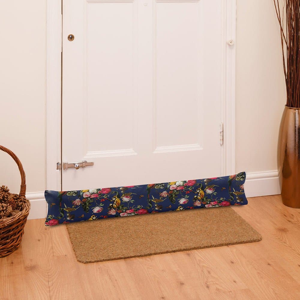 Luxury Eco - Friendly Draught Excluder - Monkey Puzzle - Midnight Standard by Izabela Peters