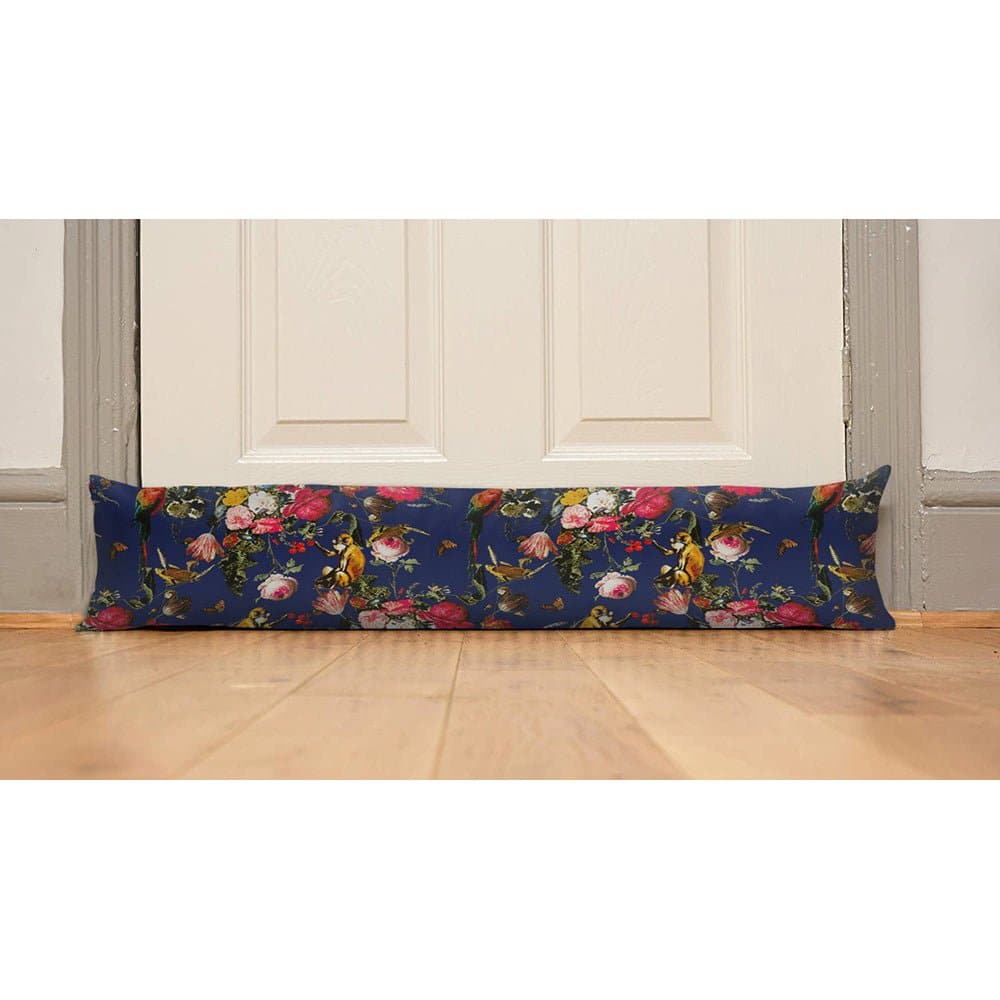 Luxury Eco - Friendly Draught Excluder - Monkey Puzzle - Midnight Standard by Izabela Peters