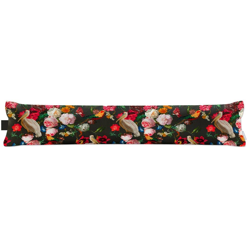 Luxury Eco - Friendly Draught Excluder - Peruvian Paradise - Charcoal Standard by Izabela Peters