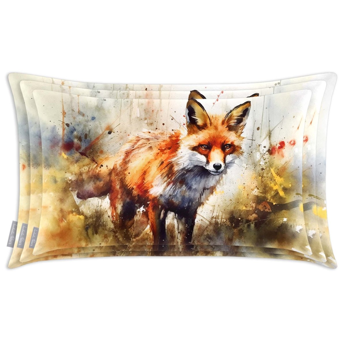 Fox | Sustainable Velvet Rectangle Cushion - 50 x 30 cm Cover Only Multicoloured by Izabela Peters