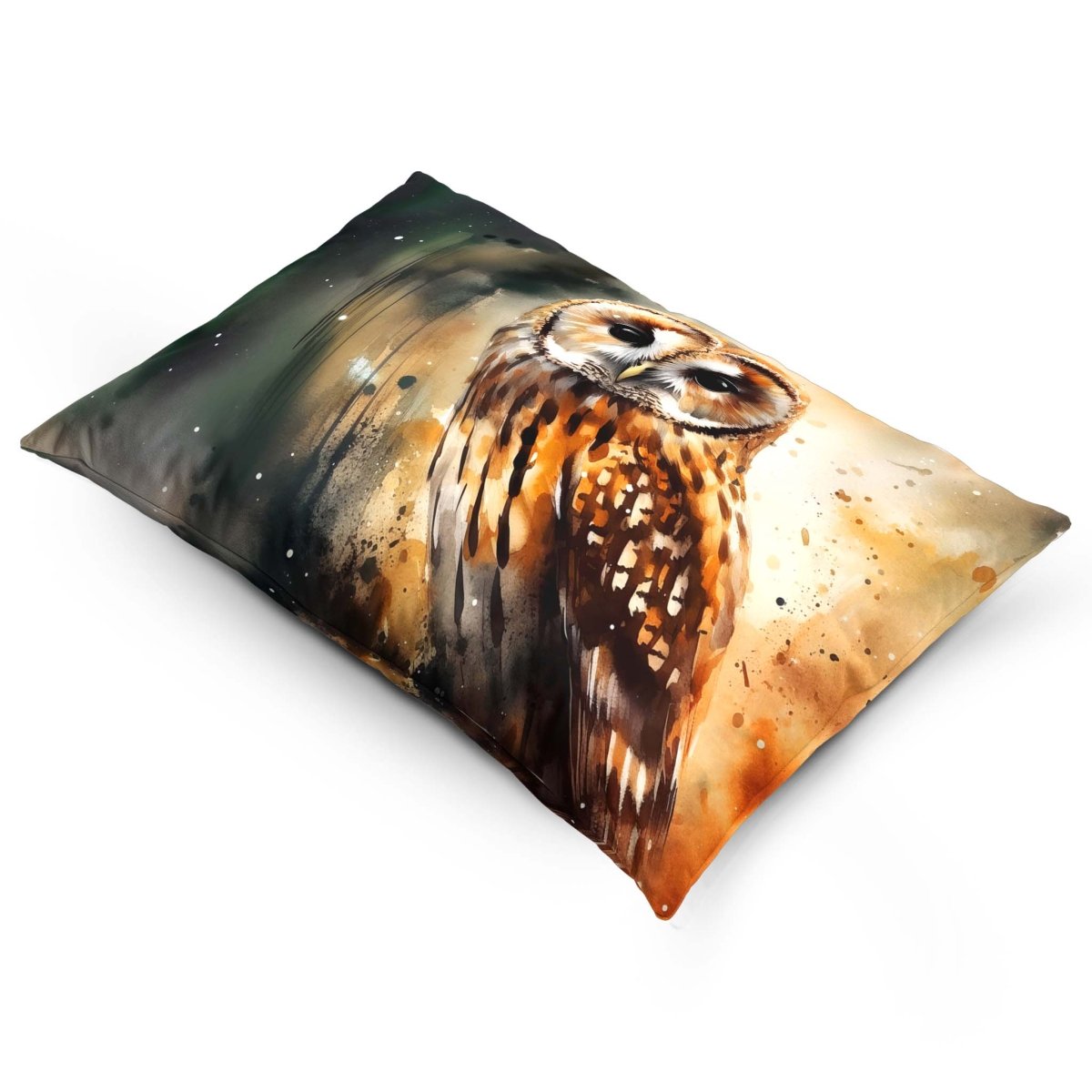 Owl | Sustainable Velvet Rectangle Cushion - 50 x 30 cm Cover Only Multicoloured by Izabela Peters