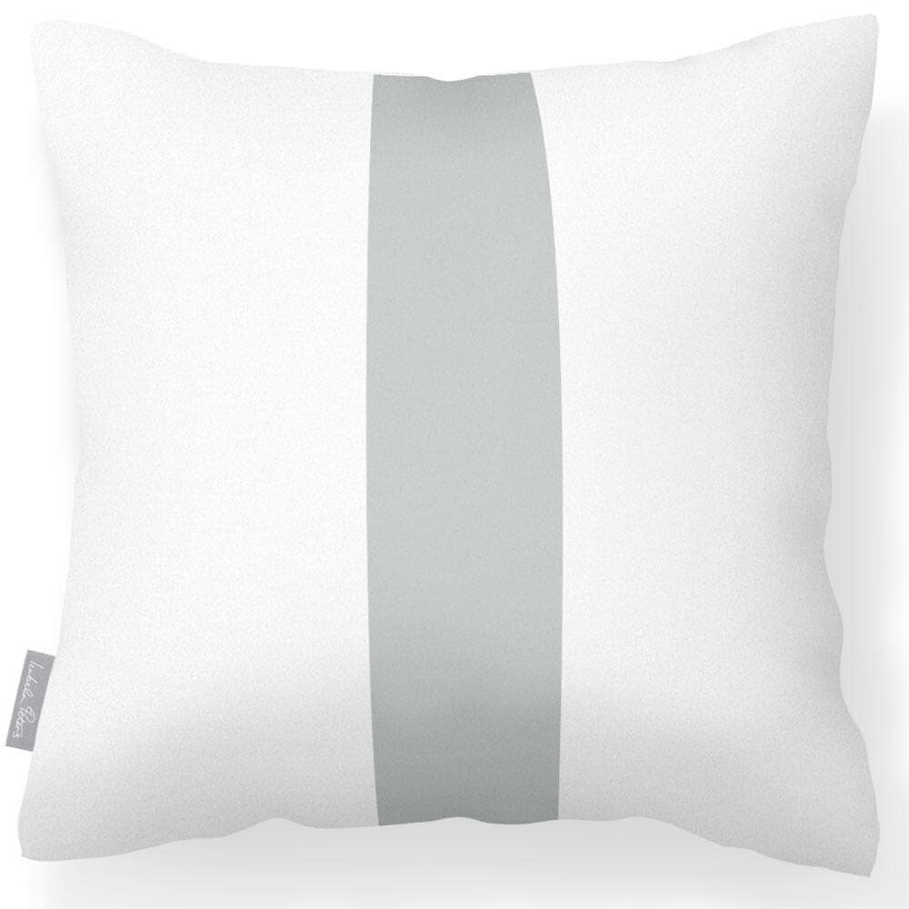 Outdoor Garden Waterproof Cushion - 1 Stripe - Storm Grey 50 x 50 cm by Izabela Peters