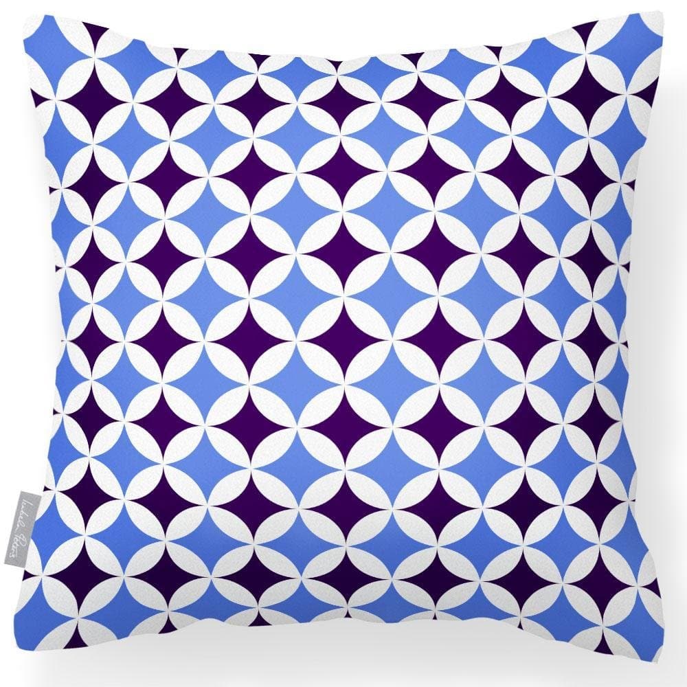 Outdoor Garden Waterproof Cushion - Bahia - Shades of Blue 50 x 50 cm by Izabela Peters