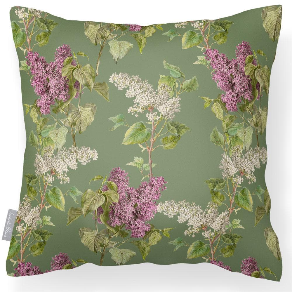 Outdoor Garden Waterproof Cushion - Evening Garden - Sage 50 x 50 cm by Izabela Peters