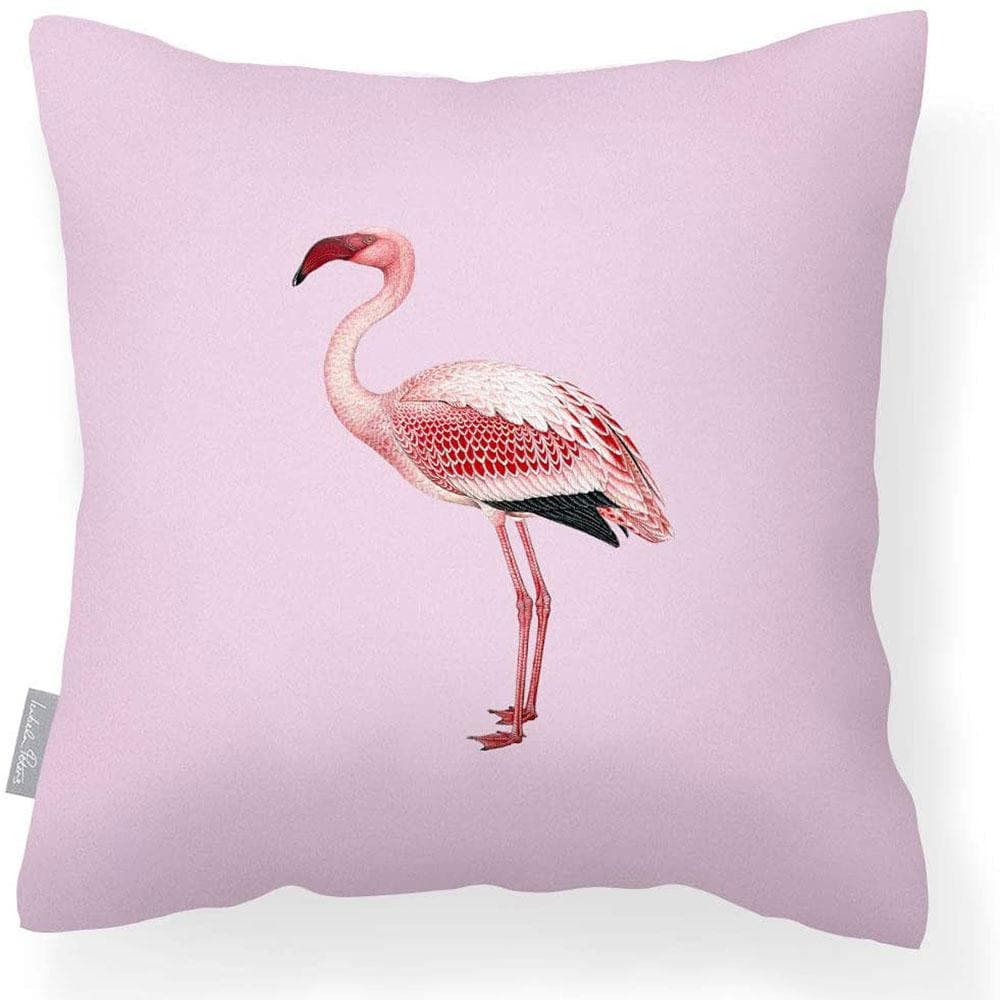Outdoor Garden Waterproof Cushion - Flamingo - Blush Pink 50 x 50 cm by Izabela Peters
