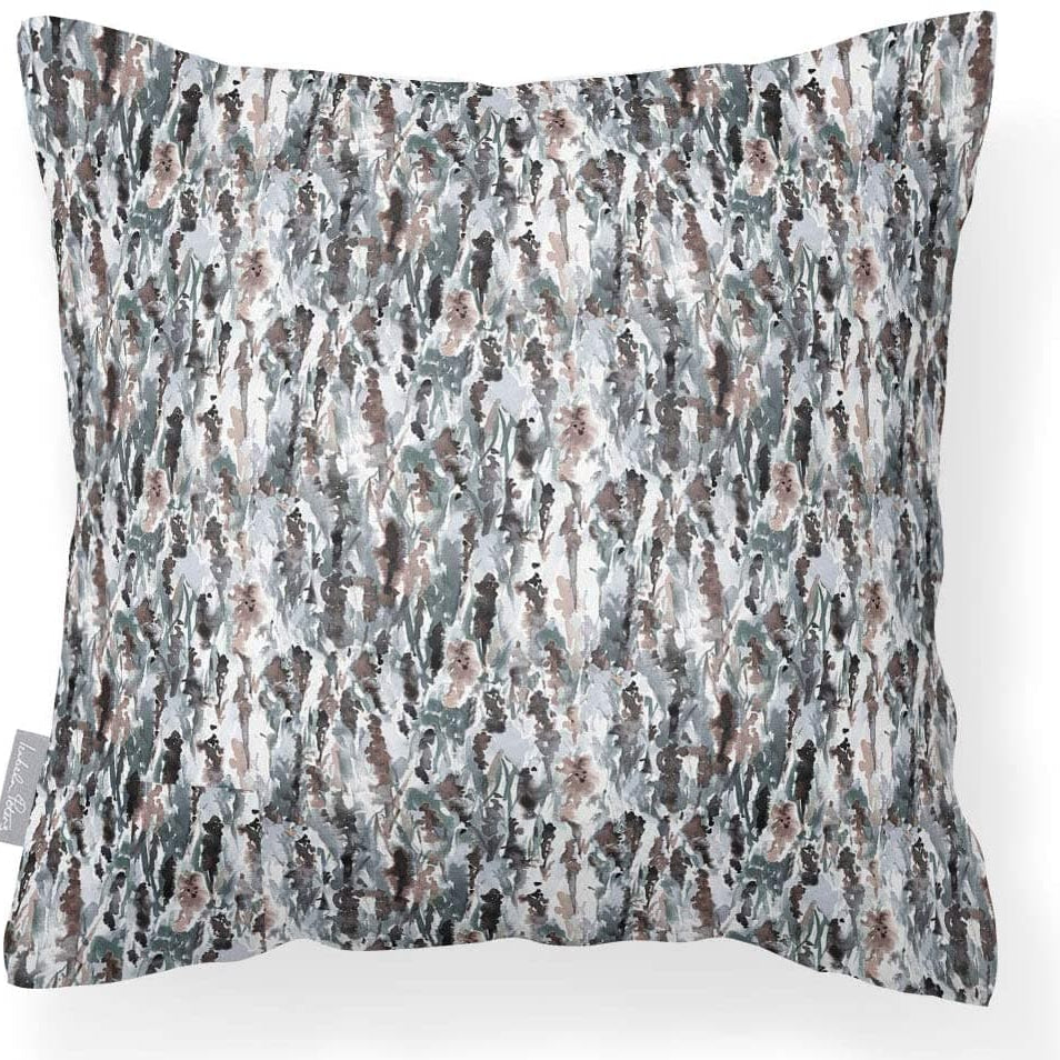 Outdoor Garden Waterproof Cushion - Floral Meadow - Pearwood on Snow 50 x 50 cm by Izabela Peters