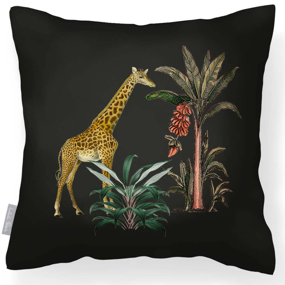 Outdoor Garden Waterproof Cushion - Giraffe - Ivory Cream 45 x 45 cm by Izabela Peters