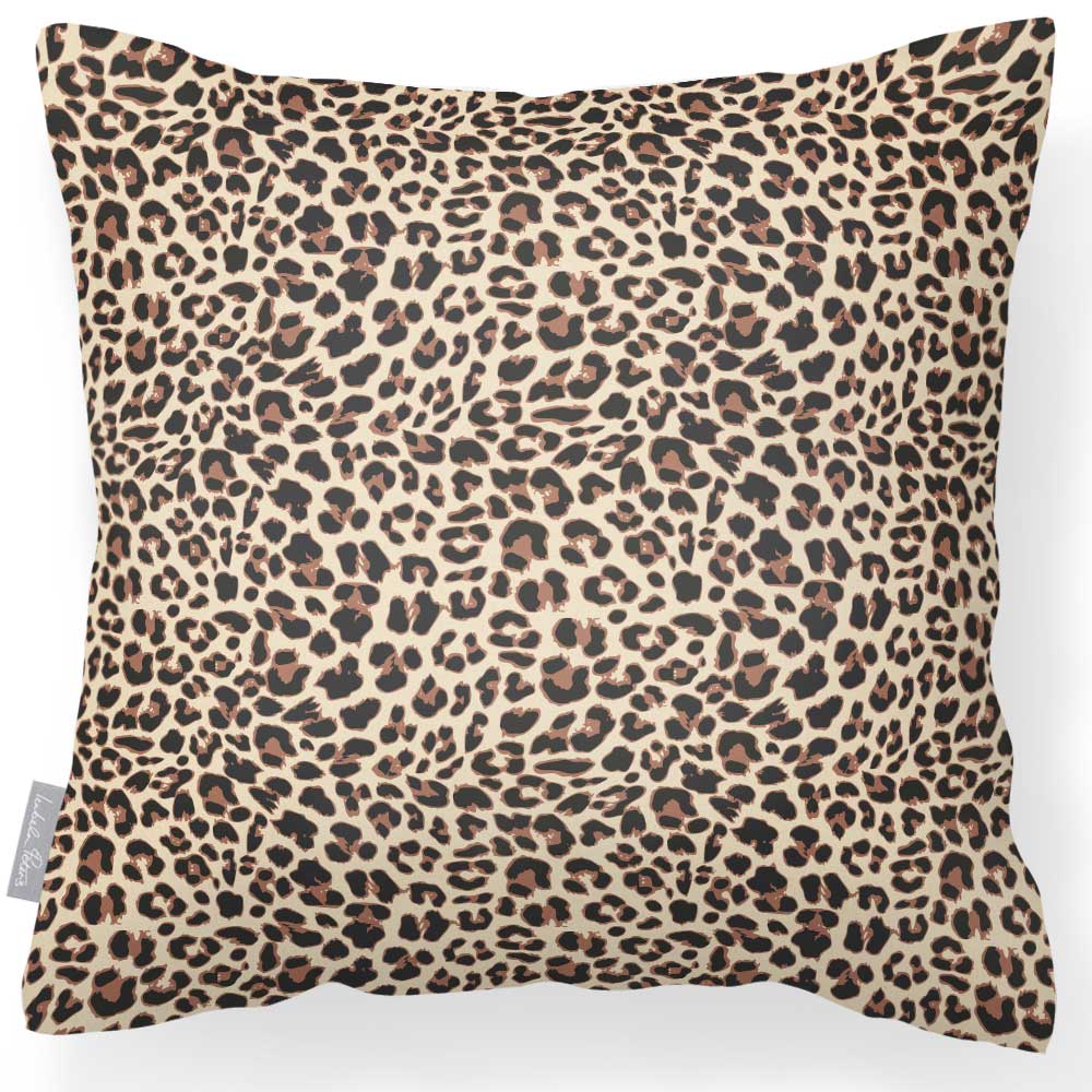 Outdoor Garden Waterproof Cushion - Leopard Print - 40 x 40 cm by Izabela Peters