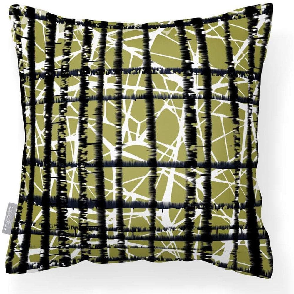 Outdoor Garden Waterproof Cushion - Manhattan - Golden Lime 50 x 50 cm by Izabela Peters