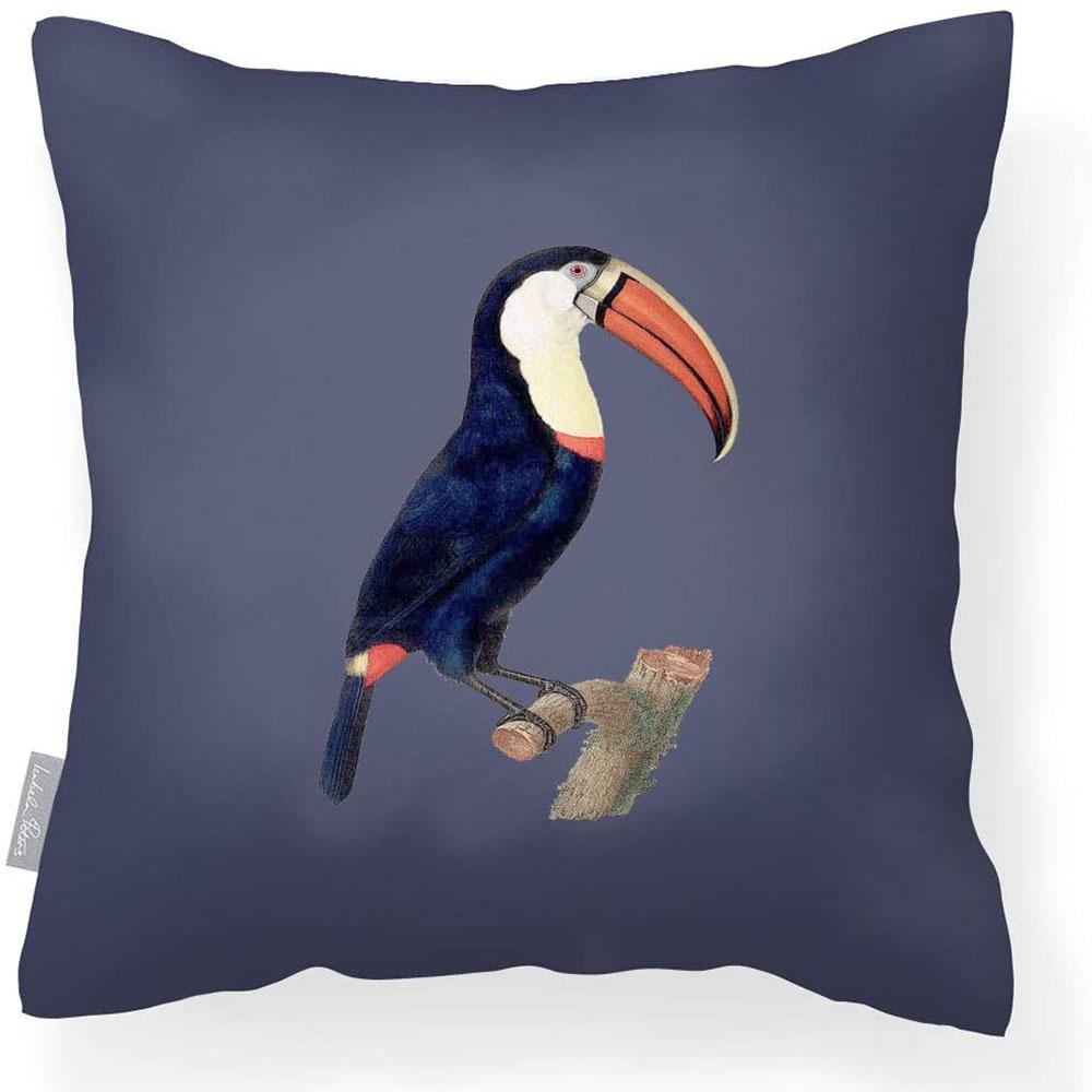 Outdoor Garden Waterproof Cushion - Toucan - Duck Egg 50 x 50 cm by Izabela Peters