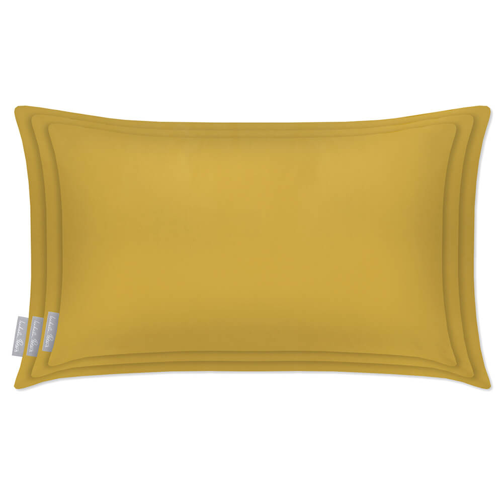 Outdoor Garden Waterproof Rectangle Cushion - Signature Colours in Mustard 50 x 30 cm | Izabela Peters