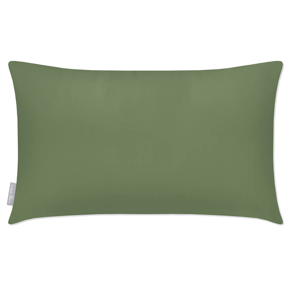 Outdoor Garden Waterproof Rectangle Cushion - Signature Colours - Sage 50 x 30 cm by Izabela Peters