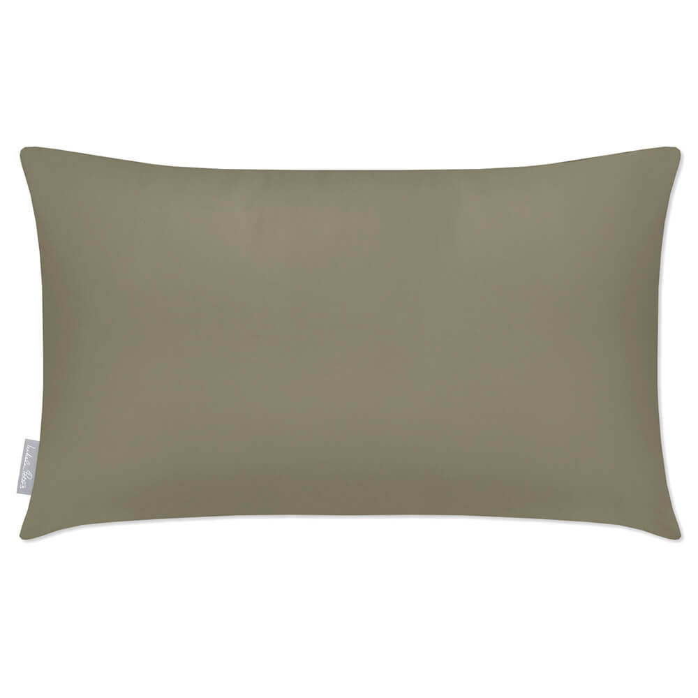 Outdoor Garden Waterproof Rectangle Cushion - Signature Colours - Martini Olive 50 x 30 cm by Izabela Peters
