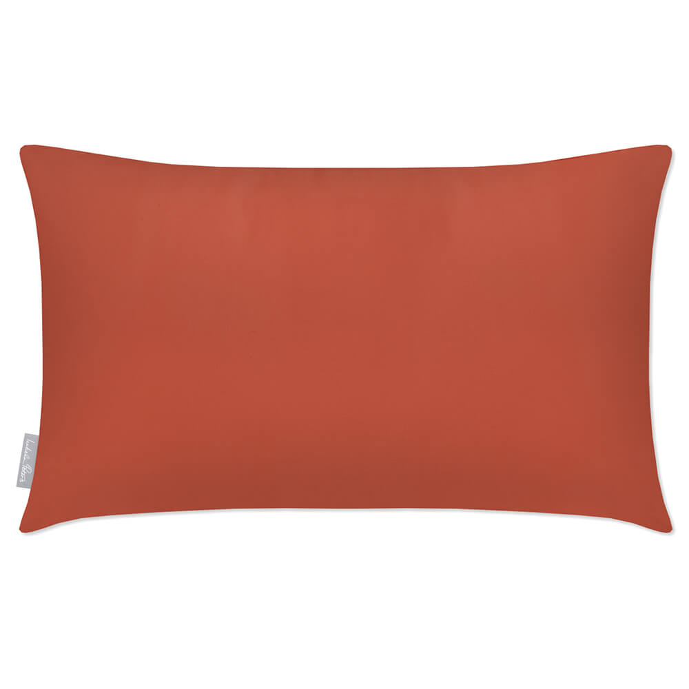 Outdoor Garden Waterproof Rectangle Cushion - Signature Colours - Burnt Ochre 50 x 30 cm by Izabela Peters