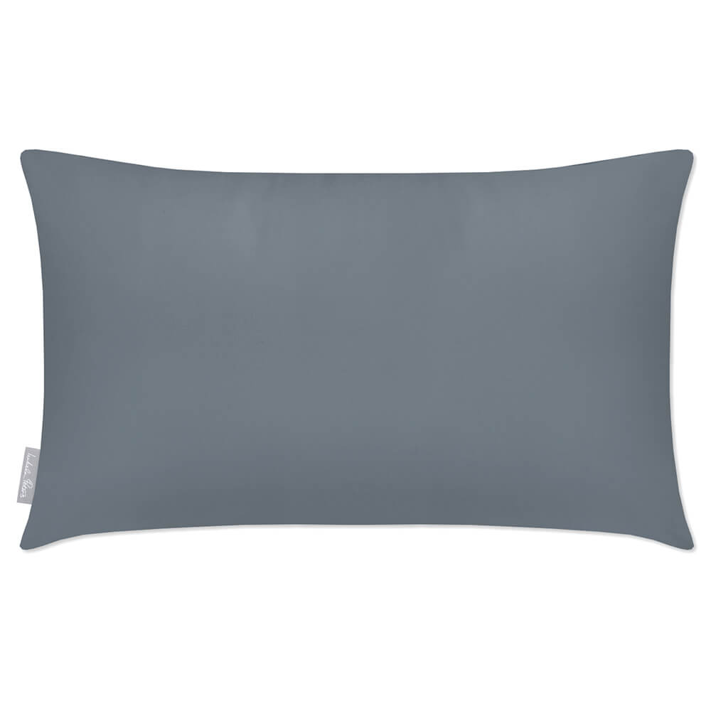 Outdoor Garden Waterproof Rectangle Cushion - Signature Colours Izabela Peters French Grey 50 x 30 cm