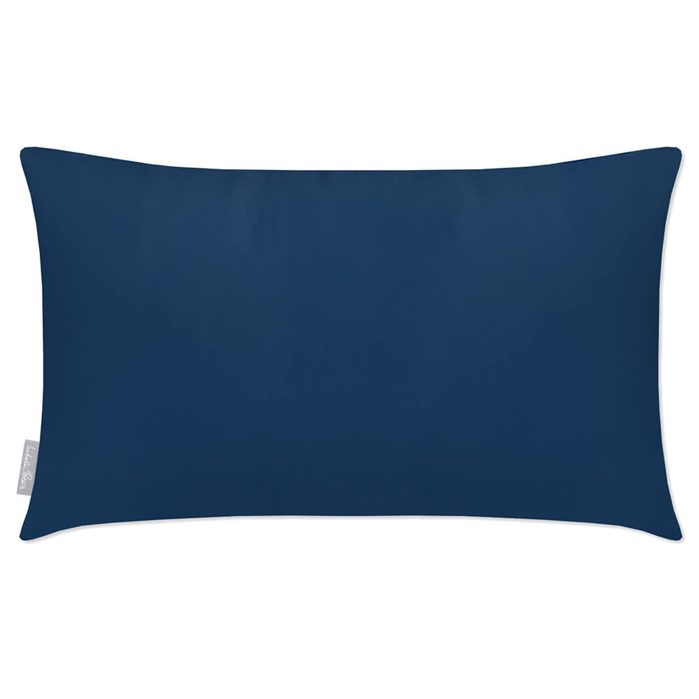 Outdoor Garden Waterproof Rectangle Cushion - Signature Colours - Estate Blue 50 x 30 cm by Izabela Peters