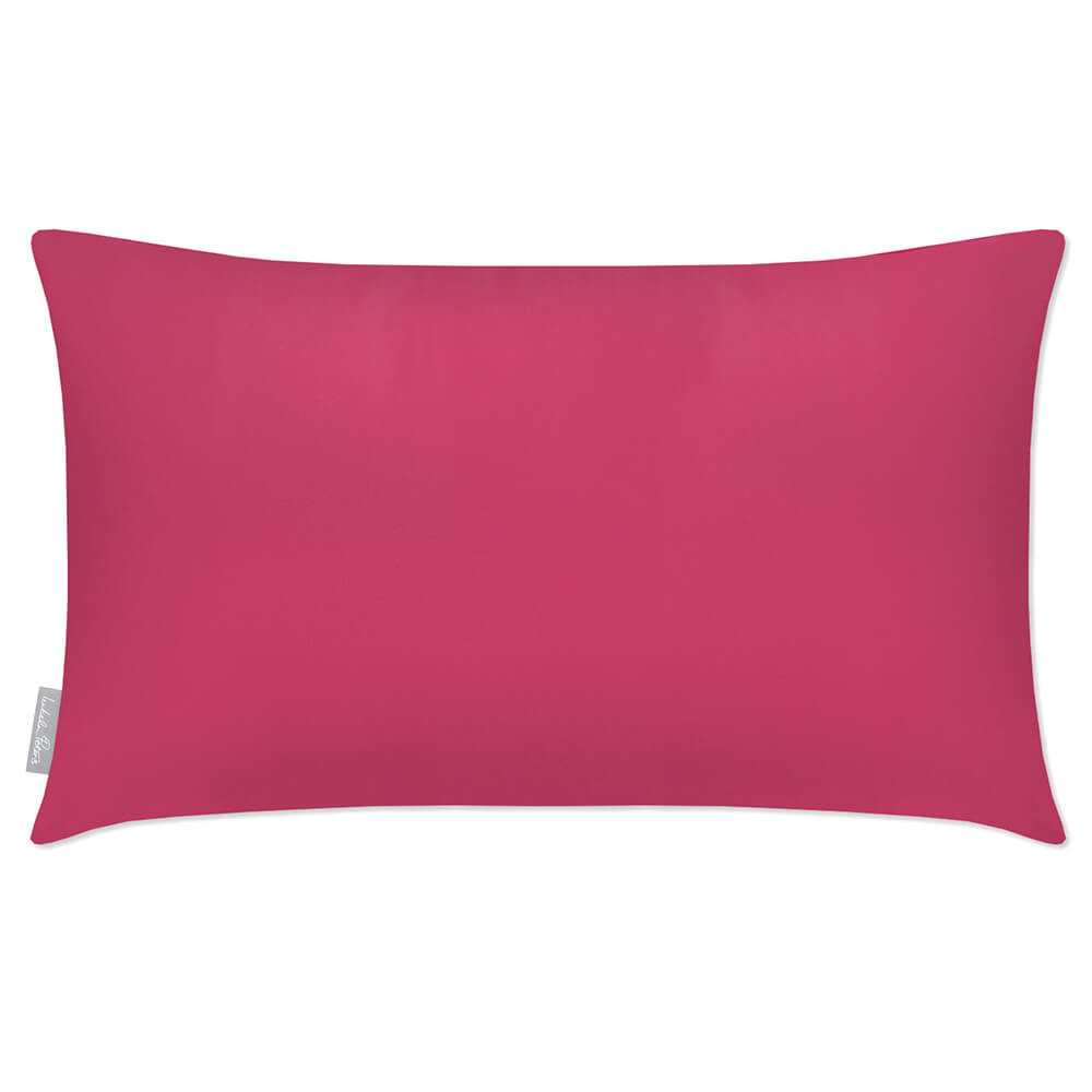 Outdoor Garden Waterproof Rectangle Cushion - Signature Colours - Pink 50 x 30 cm by Izabela Peters