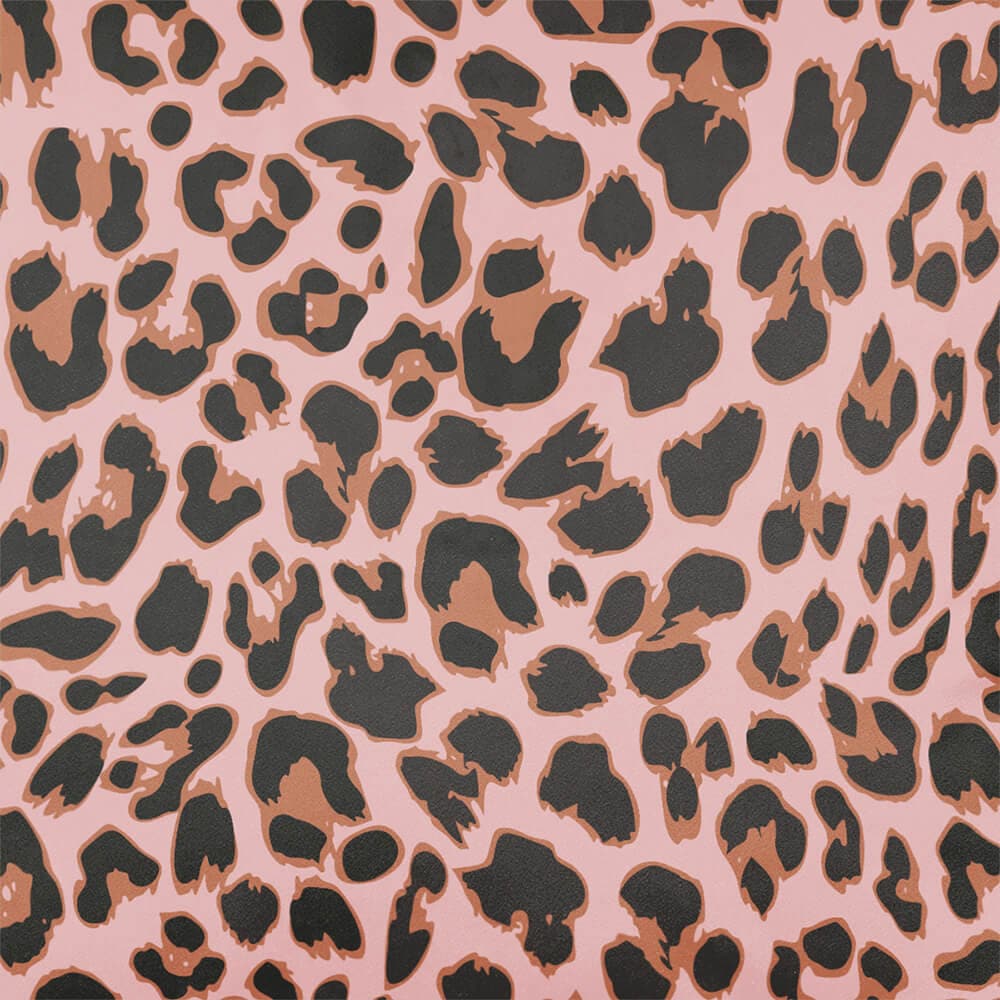 Upholstery Curtain Fabric - Luxury Eco - Friendly Velvet - Leopard Print - Rosewater by Izabela Peters