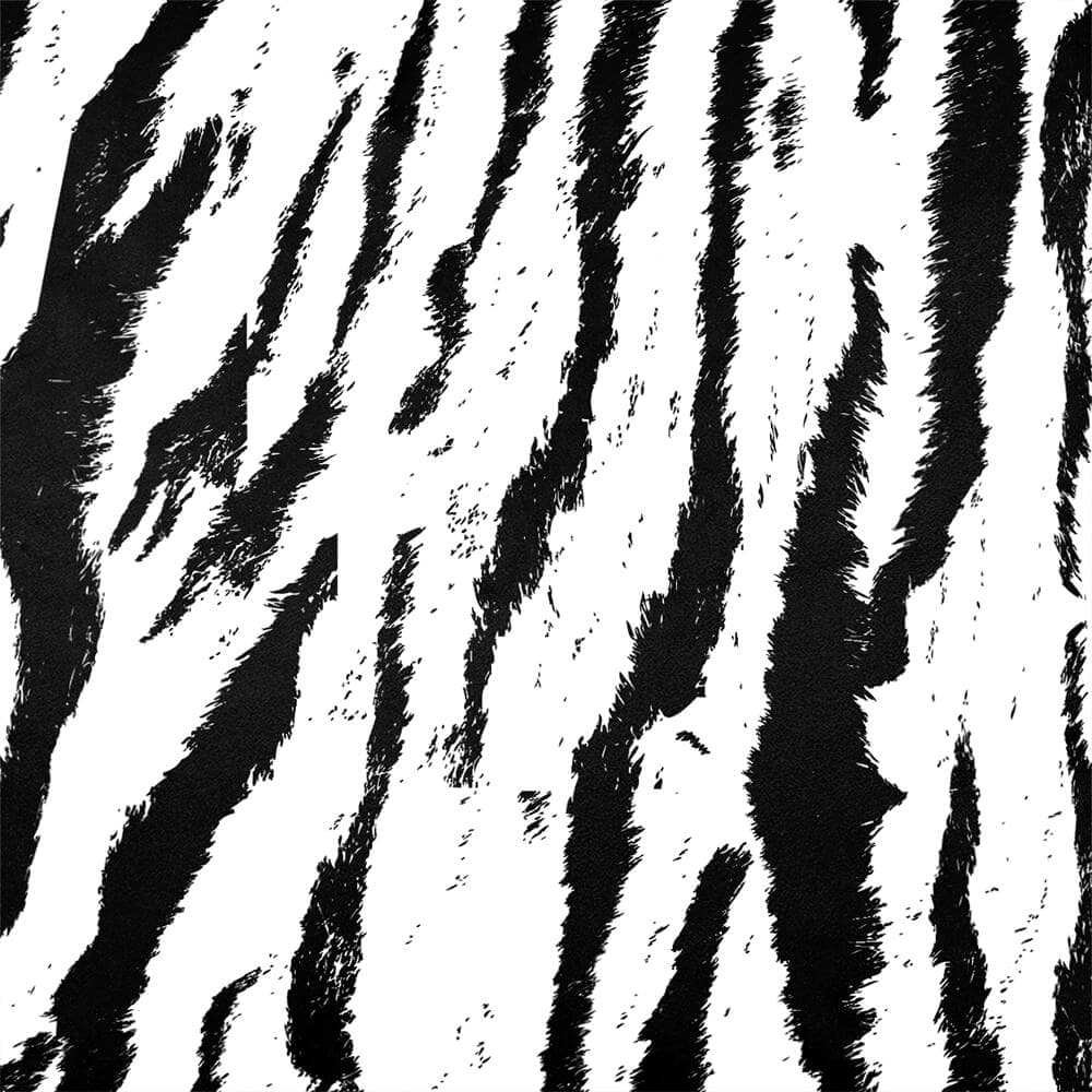 Upholstery Curtain Fabric - Luxury Eco - Friendly Velvet - Tiger Print - White by Izabela Peters