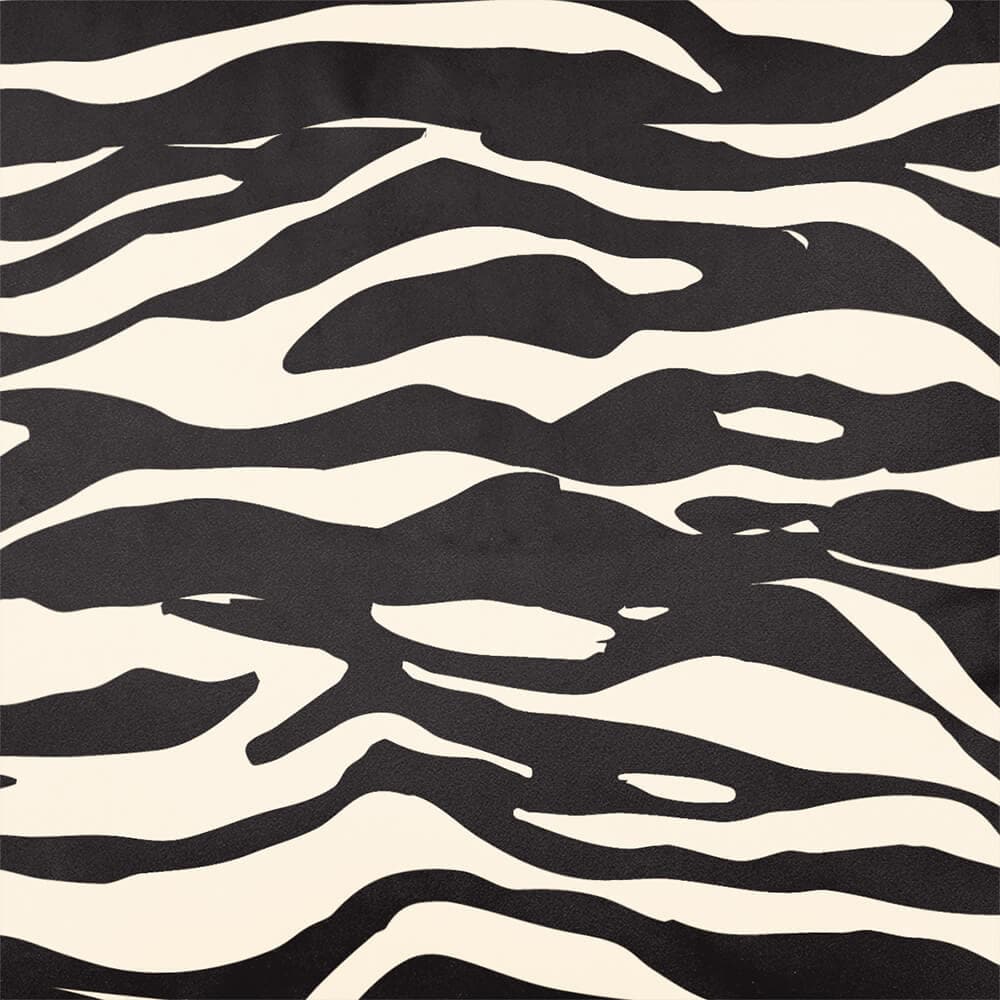 Upholstery Curtain Fabric - Luxury Eco - Friendly Velvet - Zebra Print - Ivory Cream by Izabela Peters