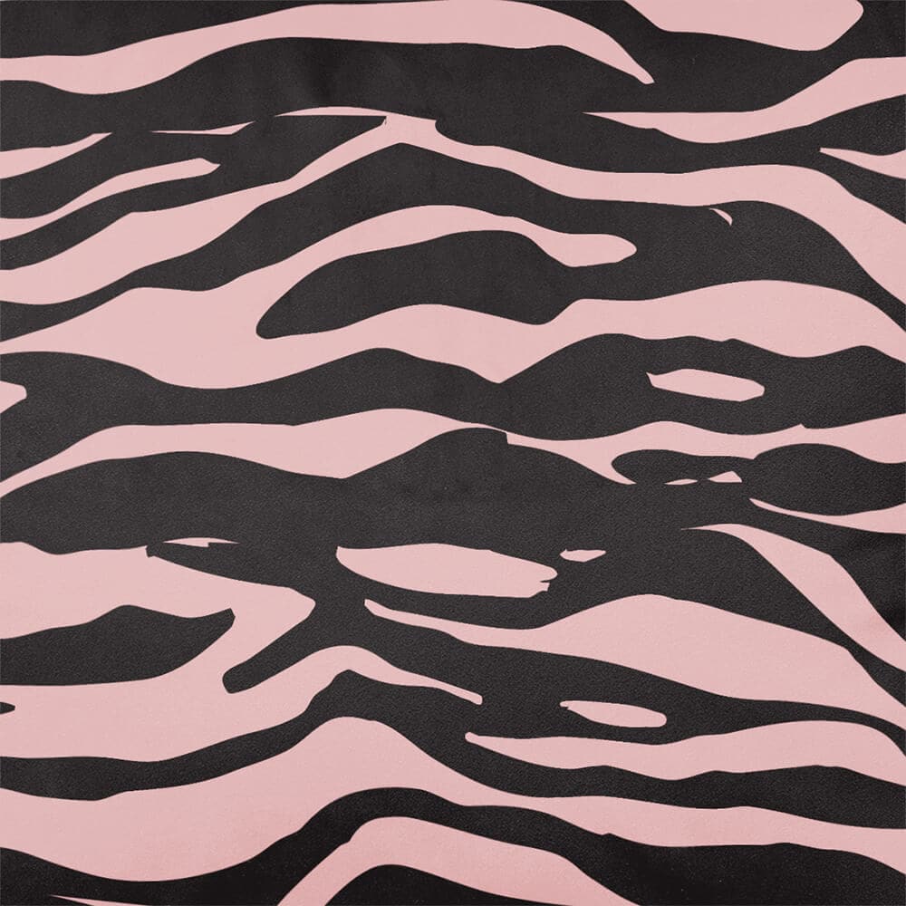 Upholstery Curtain Fabric - Luxury Eco - Friendly Velvet - Zebra Print - Rosewater by Izabela Peters