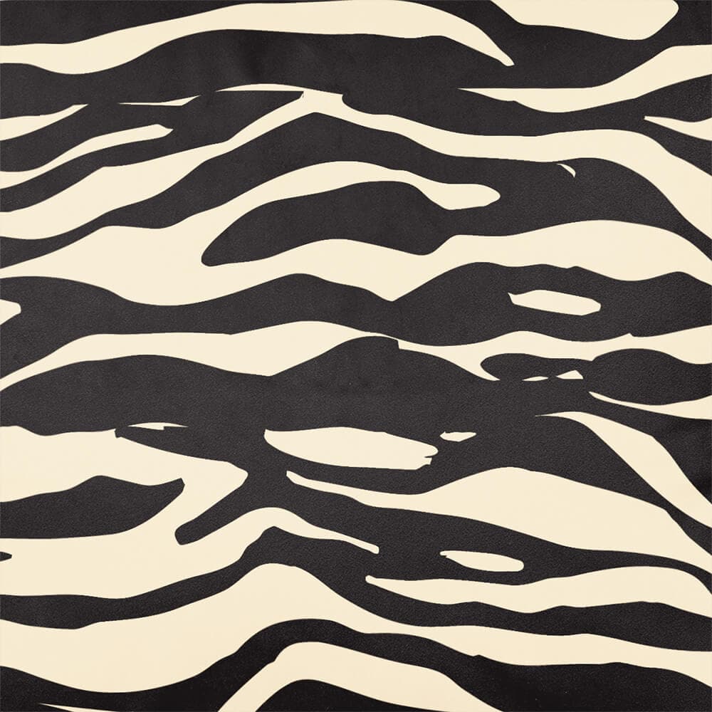 Upholstery Curtain Fabric - Luxury Eco - Friendly Velvet - Zebra Print - Cream by Izabela Peters