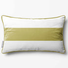 1 Stripe Horizontal | Sustainable Velvet Rectangle Cushion - Ivory Cream 50 x 30 cm by Izabela Peters