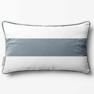 1 Stripe Horizontal | Sustainable Velvet Rectangle Cushion - Storm Grey 50 x 30 cm by Izabela Peters