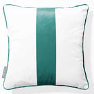 1 Stripe | Sustainable Velvet Cushion with Piping - Forest Biome 40 x 40 cm by Izabela Peters