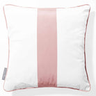 1 Stripe | Sustainable Velvet Cushion with Piping - Rosewater 40 x 40 cm by Izabela Peters