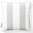 2 Stripes velvet cushion in Storm Grey, piped