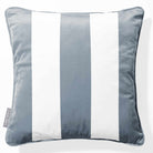 3 Stripes | Sustainable Velvet Cushion with Piping - French Grey 40 x 40 cm by Izabela Peters