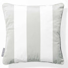 3 Stripes | Sustainable Velvet Cushion with Piping - Storm Grey 40 x 40 cm by Izabela Peters