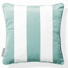 3 Stripes | Sustainable Velvet Cushion with Piping - Blue Surf 40 x 40 cm by Izabela Peters