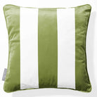 3 Stripes | Sustainable Velvet Cushion with Piping - Sage 40 x 40 cm by Izabela Peters