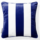 3 Stripes | Sustainable Velvet Cushion with Piping - Midnight 40 x 40 cm by Izabela Peters