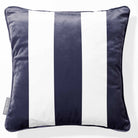 3 Stripes | Sustainable Velvet Cushion with Piping - Graphite 40 x 40 cm by Izabela Peters