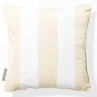 3 Stripes | Sustainable Velvet Cushion with Piping - Ivory Cream 40 x 40 cm by Izabela Peters