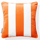 3 Stripes | Sustainable Velvet Cushion with Piping - Burnt Orange 40 x 40 cm by Izabela Peters