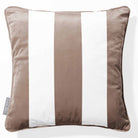 3 Stripes | Sustainable Velvet Cushion with Piping - Dovedale Stone 40 x 40 cm by Izabela Peters