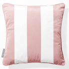 3 Stripes | Sustainable Velvet Cushion with Piping - Rosewater 40 x 40 cm by Izabela Peters