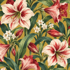 Amaryllis Christmas napkin print in gold